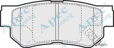 APEC BRAKING pad1121 -  Комплект тормозных колодок, дисковый тормоз